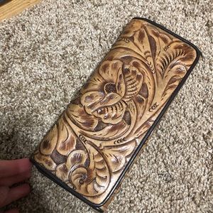 Juan Antonio Leather Tooled Wallet